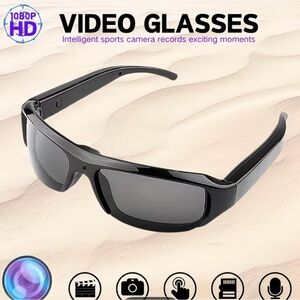 1080P HD Black Video Glasses